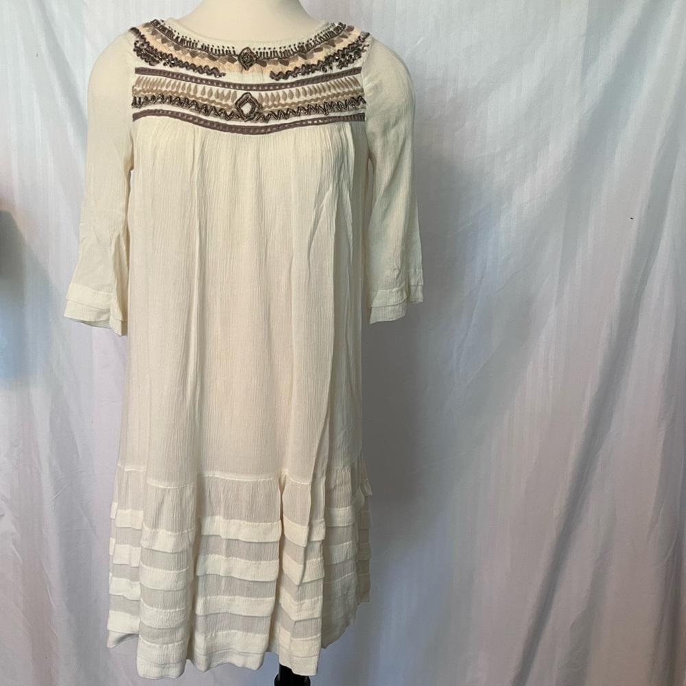 🎀3/$10 Free People Beaded Dress